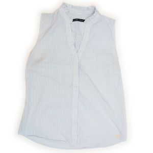 RARE Ivanka Trump Blue & White Blouse